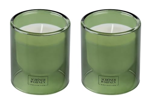 Schöner Wohnen Kollektion Duftkerze Mod. Basil S, 2er Set lebendig, würziger Duft Weiß Schöner Wohnen Kollektion Duftkerze Mod. Basil S, 2er Set lebendig, würziger Duft Weiß von Schöner Wohnen Kollektion