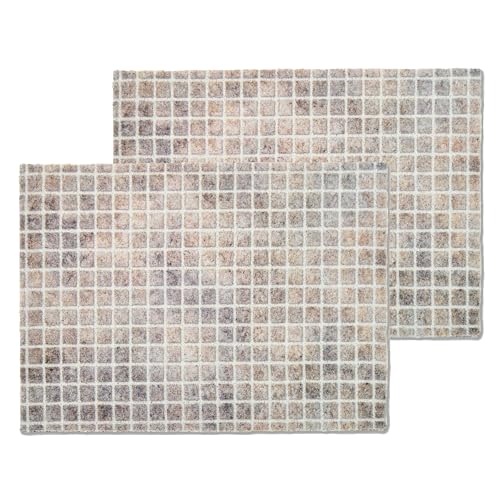 Schöner Wohnen Kollektion Fußmatte außen & innen - Schmutzfangmatte 2er Set 67 x 100 cm Karo beige - rutschfeste Sauberlaufmatte Haustür - Türmatte waschbar bei 30°C Schöner Wohnen Kollektion Fußmatte außen & innen - Schmutzfangmatte 2er Set 67 x 100 cm Karo beige - rutschfeste Sauberlaufmatte Haustür - Türmatte waschbar bei 30°C von Schöner Wohnen Kollektion