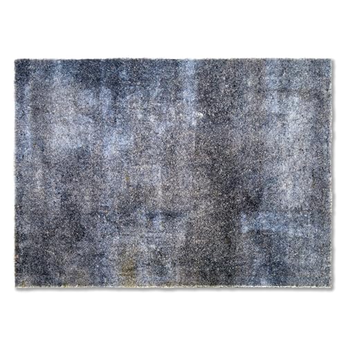 Schöner Wohnen Kollektion Fußmatte außen & innen - Schmutzfangmatte 67 x 100 cm Beton anthrazit - rutschfeste Sauberlaufmatte - Fussmatte Haustür - Türmatte waschbar bei 30°C von Schöner Wohnen Kollektion