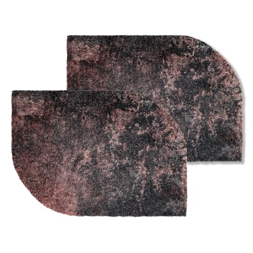 Schöner Wohnen Kollektion Fußmatte innen - Schmutzfangmatte 2er Set 50 x 70 cm abgerundet anthrazit-braun - rutschfeste Sauberlaufmatte Haustür - Türmatte waschbar bei 30°C Schöner Wohnen Kollektion Fußmatte innen - Schmutzfangmatte 2er Set 50 x 70 cm abgerundet anthrazit-braun - rutschfeste Sauberlaufmatte Haustür - Türmatte waschbar bei 30°C von Schöner Wohnen Kollektion