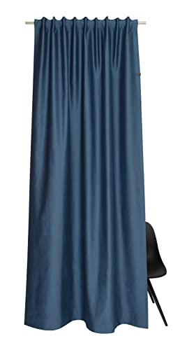 Schöner Wohnen Kollektion Gardine Soft 130x250 - Vorhang 2er Set Blickdicht blau Baumwollmix - Vorhänge Wohnzimmer - Dekoschal - Curtains Schöner Wohnen Kollektion Gardine Soft 130x250 - Vorhang 2er Set Blickdicht blau Baumwollmix - Vorhänge Wohnzimmer - Dekoschal - Curtains von Schöner Wohnen Kollektion