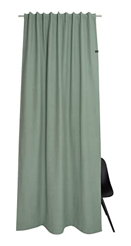 Schöner Wohnen Kollektion Gardine Solo 130x250 - Vorhang 2er Set Blickdicht Salbei Baumwollmix - Vorhänge Wohnzimmer - Dekoschal - Curtains von Schöner Wohnen Kollektion