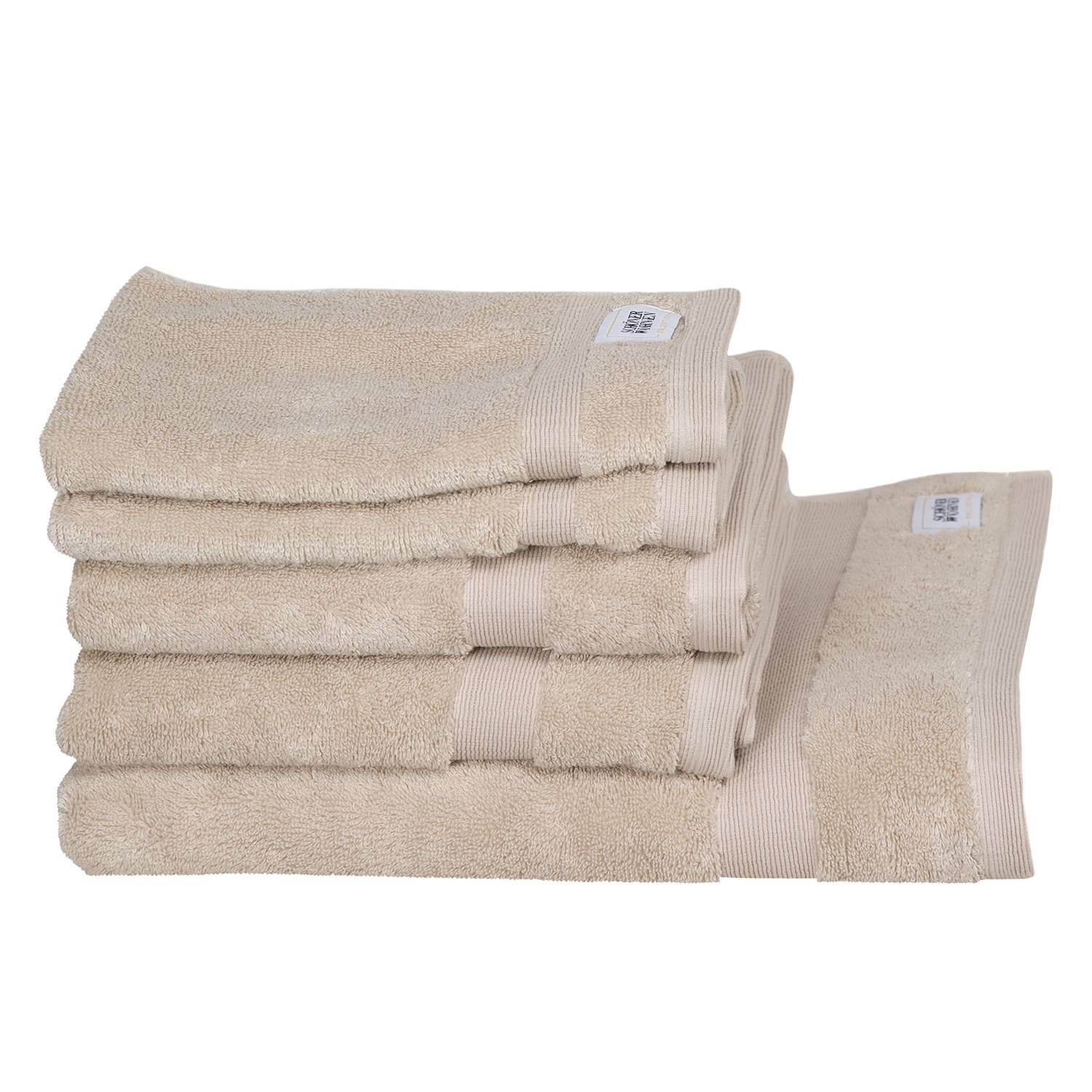 Schöner Wohnen Kollektion Handtuch Schöner Wohnen Cuddly 5-teilig Beige Frottee von Schöner Wohnen Kollektion