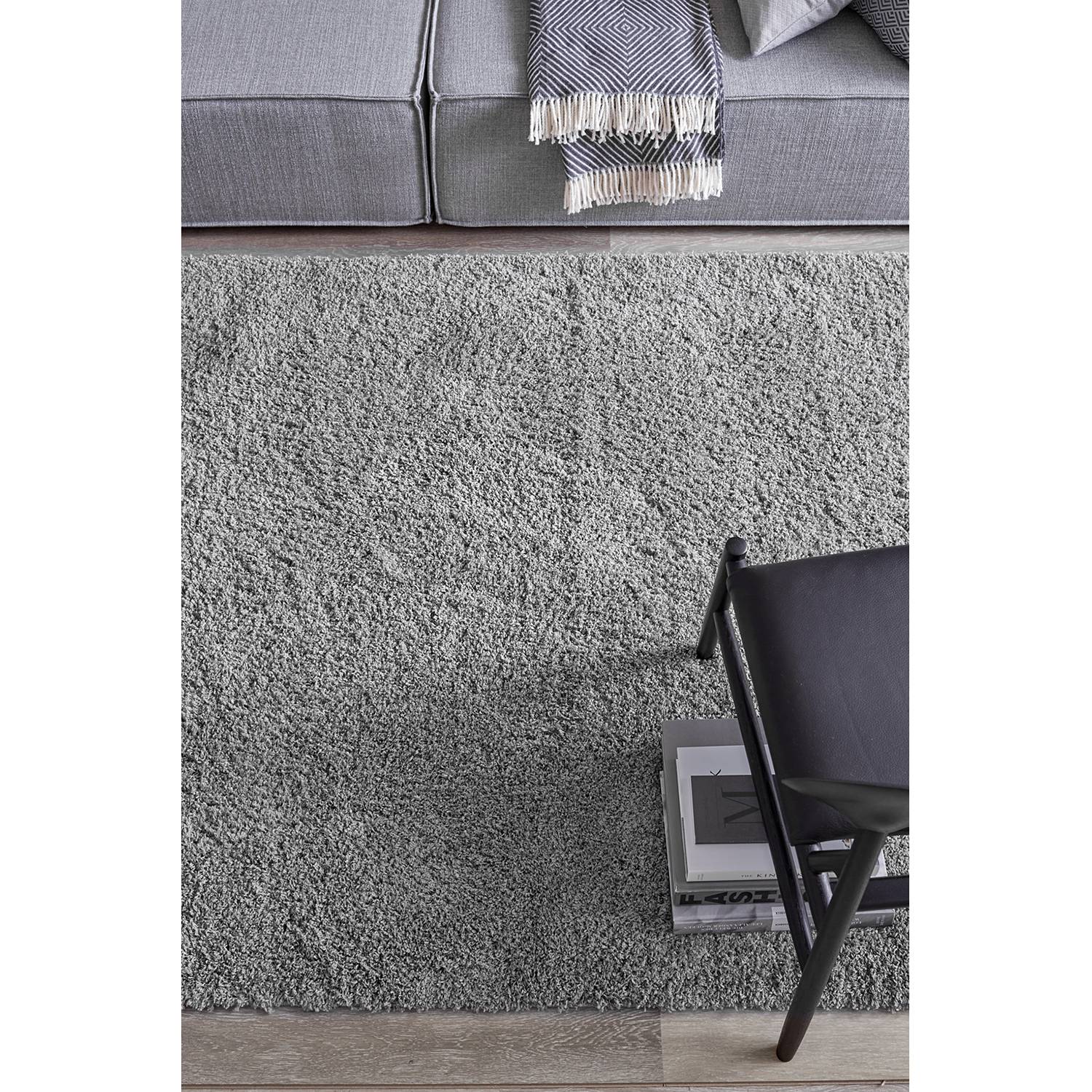 Schöner Wohnen Kollektion Hochflorteppich Savage Silber Rechteckig 67x130 cm (BxT) Kunstfaser von Schöner Wohnen Kollektion