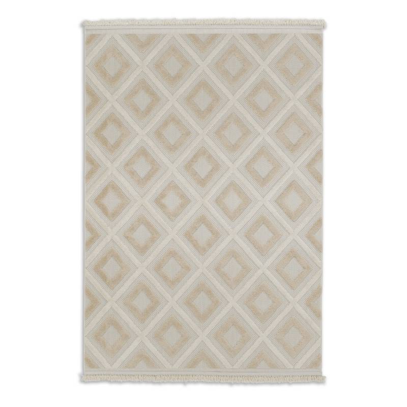 Schöner Wohnen Kollektion In-& Outdoor-Teppich 'Summer' beige Quadrate 133 x 190 cm von Schöner Wohnen Kollektion