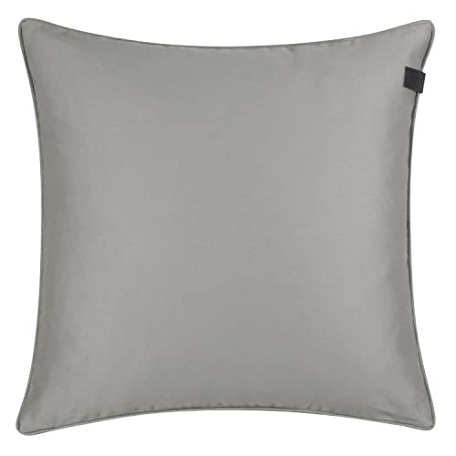 Schöner Wohnen Kollektion Kissenbezug Soft 2er Set - Kissenbezug 45x45 Baumwolle - Dekokissen grau - Kissenbezug ohne Füllung - Sofakissen waschbar pflegeleicht von Schöner Wohnen Kollektion