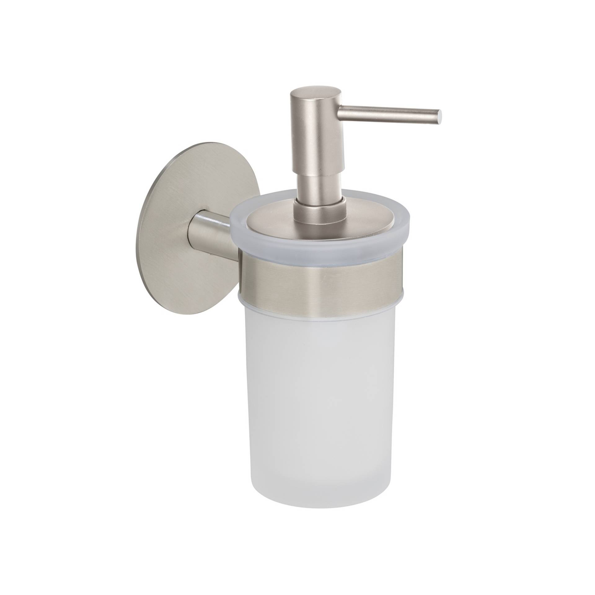 Schöner Wohnen Kollektion Seifenspender 'Meleto' Edelstahl matt Glas satiniert 150 ml, Klebemontage Schöner Wohnen Kollektion Seifenspender 'Meleto' Edelstahl matt Glas satiniert 150 ml, Klebemontage von Schöner Wohnen Kollektion