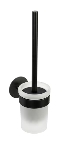 Schöner Wohnen Kollektion WC-Garnitur Mod. Meleto Edelstahl rostfrei matt Schwarze Halterung satiniertes Glas Bürstenkopf flexibel Maße 9,5 cm x 36 cm x 12,5 cm Farbe Schwarz Schöner Wohnen Kollektion WC-Garnitur Mod. Meleto Edelstahl rostfrei matt Schwarze Halterung satiniertes Glas Bürstenkopf flexibel Maße 9,5 cm x 36 cm x 12,5 cm Farbe Schwarz von Schöner Wohnen Kollektion