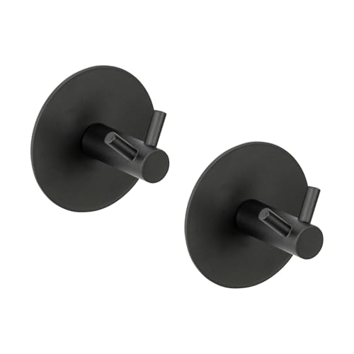 Schöner Wohnen Kollektion Wandhaken Duo Mod. Meleto 2er Set Schwarz aus rostfreiem Edelstahl mit Klebepad-Technologie für Handtücher Maße 7 cm x 7 cm x 5 cm Schöner Wohnen Kollektion Wandhaken Duo Mod. Meleto 2er Set Schwarz aus rostfreiem Edelstahl mit Klebepad-Technologie für Handtücher Maße 7 cm x 7 cm x 5 cm von Schöner Wohnen Kollektion