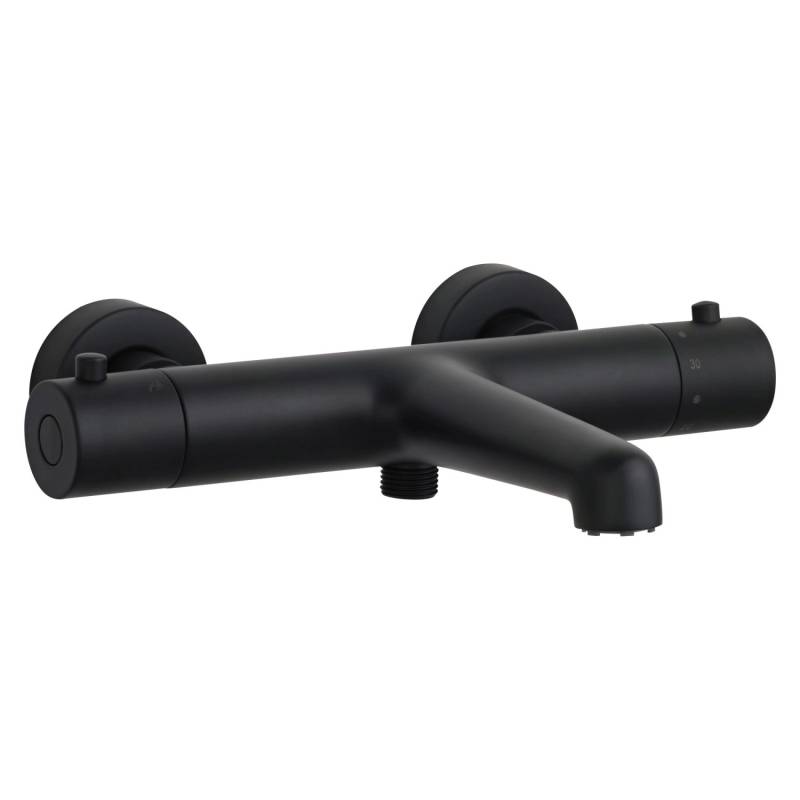 Schöner Wohnen Wannen-Thermostat Dicu Eco-Stop Mattschwarz von Schöner Wohnen Kollektion