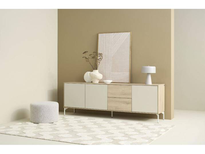 Sideboard LABOE , eichefarbig bianco hell, B:200cm H:67cm T:41cm, Spanplatte, SCHÖNER WOHNEN-KOLLEKTION, Sideboards, 150 cm oder 200 cm mit push to open Funktion Sideboard LABOE , eichefarbig bianco hell, B:200cm H:67cm T:41cm, Spanplatte, SCHÖNER WOHNEN-KOLLEKTION, Sideboards, 150 cm oder 200 cm mit push to open Funktion von Schöner-Wohnen-Kollektion