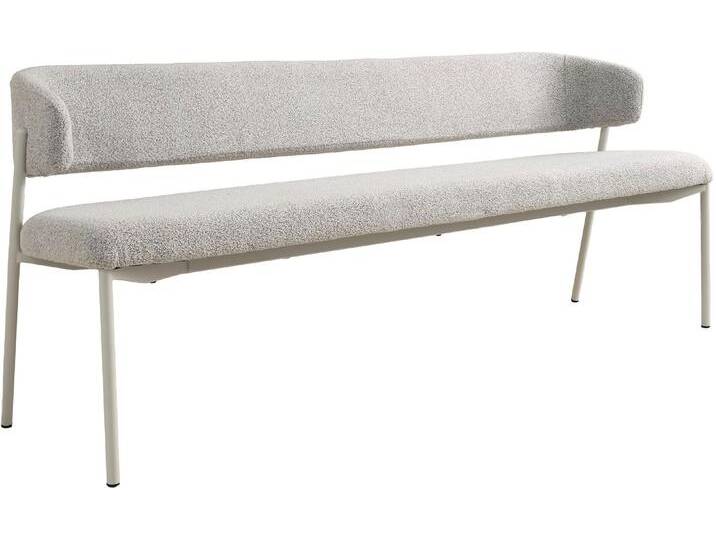 Sitzbank OSLO, 160 cm oder 200 cm , greige, seidengrau, B:200cm H:80cm T:56cm, SCHÖNER WOHNEN-KOLLEKTION, Sitzbänke, Bezug Bouclé, Untergestell Metall pulverbeschichtet Sitzbank OSLO, 160 cm oder 200 cm , greige, seidengrau, B:200cm H:80cm T:56cm, SCHÖNER WOHNEN-KOLLEKTION, Sitzbänke, Bezug Bouclé, Untergestell Metall pulverbeschichtet von Schöner-Wohnen-Kollektion