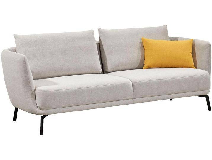 Sofa Pearl, hochwertig und komfortabel , silber (platin trend), B:190cm H:85cm T:91cm, SCHÖNER WOHNEN-KOLLEKTION, Sofas, wahlweise als 2,5- oder 3-Sitzer erhältlich von Schöner-Wohnen-Kollektion