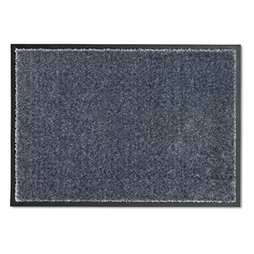 Schöner Wohnen Kollektion Fußmatte innen - Schmutzfangmatte 50x70 cm Polartürkis - rutschfeste Sauberlaufmatte strapazierfähig - Fussmatte Haustür - Türmatte waschbar bei 30°C von Schöner Wohnen Kollektion