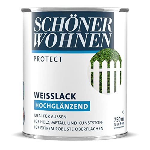 750 ml Schöner Wohnen PROTECT Fenster- und Türenlack Reinweiß glänzend von Schöner Wohnen