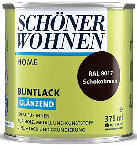 DurAcryl Buntlack Schokobraun 375 ml RAL 8017 Glänzend Schöner Wohnen von Schöner Wohnen