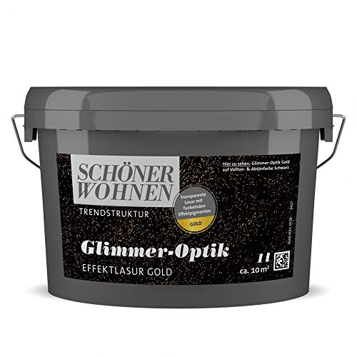 Glimmer-Optik Effektlasur Schöner Wohnen Gold 1 l von Schöner Wohnen