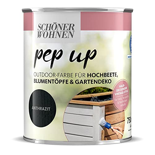 Schöner Wohnen Pep up Outdoor-Farbe shabby vintage (Anthrazit) von Schöner Wohnen