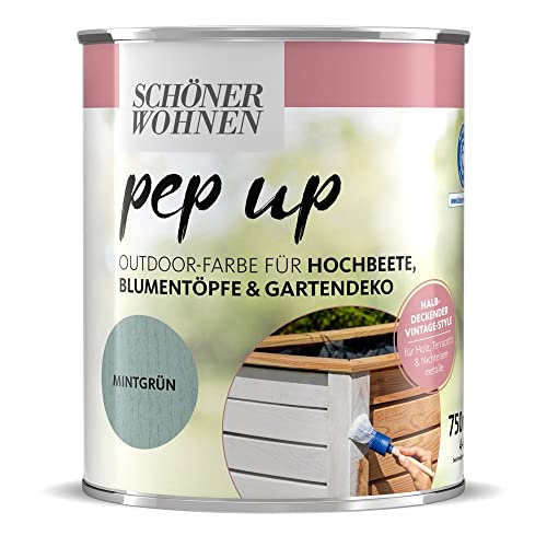 Schöner Wohnen Pep up Outdoor-Farbe shabby vintage (Mintgrün) von Schöner Wohnen