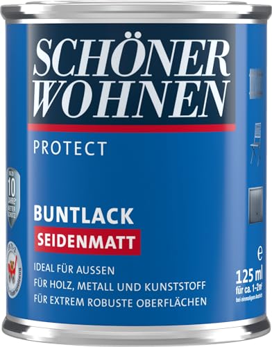 Profidur Buntlack 125 ml RAL 0096 Altweiß Seidenmatt Schöner Wohnen von Schöner Wohnen