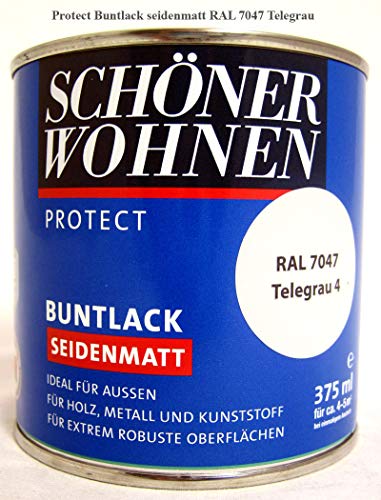 Profidur Buntlack 375 ml RAL 7047 Telegrau Seidenmatt Schöner Wohnen von Schöner Wohnen