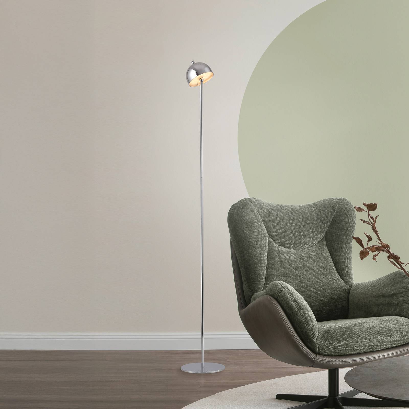 SCHÖNER WOHNEN LED-Akku-Stehlampe Bellies chrom, IP54 3.000K SCHÖNER WOHNEN LED-Akku-Stehlampe Bellies chrom, IP54 3.000K von Schöner Wohnen