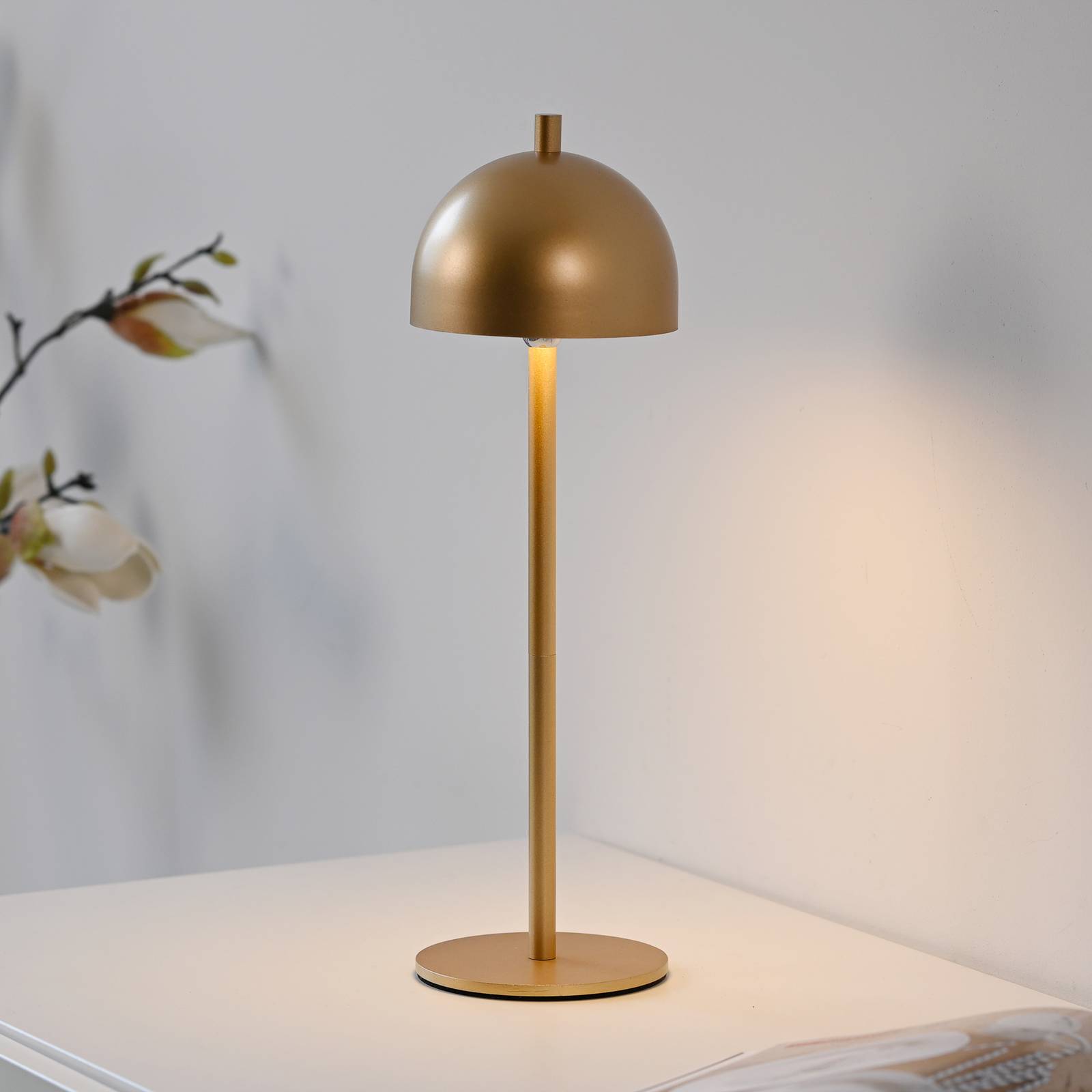 SCHÖNER WOHNEN LED-Akku-Tischlampe Bellies, goldfarben, IP54 SCHÖNER WOHNEN LED-Akku-Tischlampe Bellies, goldfarben, IP54 von Schöner Wohnen