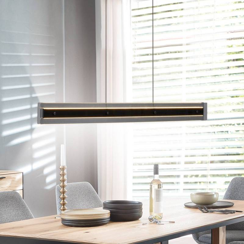 SCHÖNER WOHNEN LED-Hängelampe Lena, schwarz, dimmbar, Lift von Schöner Wohnen