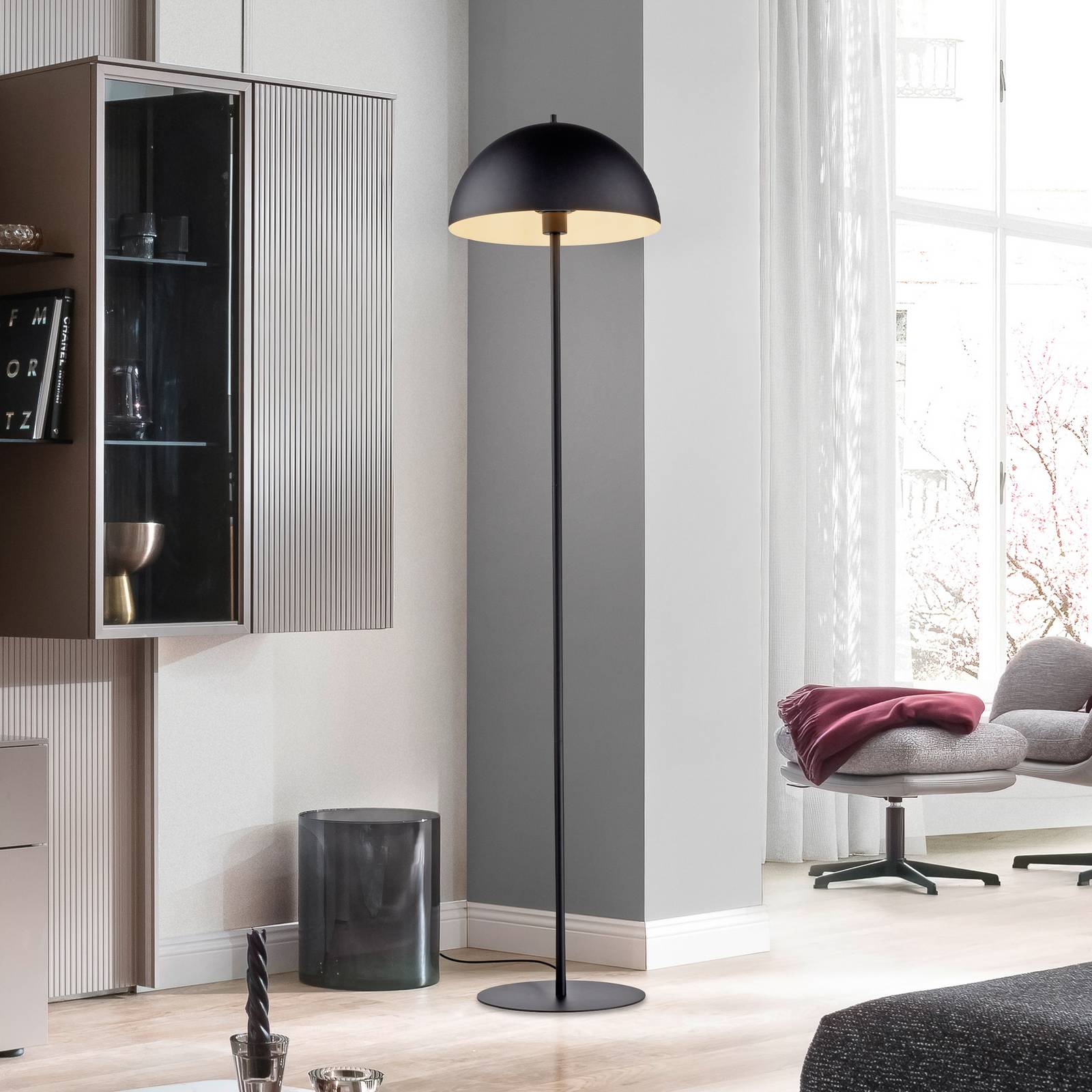 SCHÖNER WOHNEN Stehleuchte Ali, schwarz, Eisen, E27 SCHÖNER WOHNEN Stehleuchte Ali, schwarz, Eisen, E27 von Schöner Wohnen