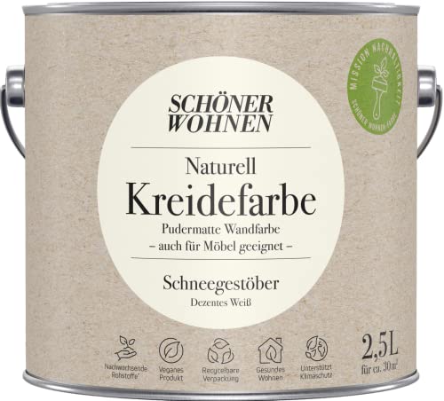 Schöner Wohnen 2,5L Naturell Kreidefarbe Schneegestöber, Dezentes Weiß Schöner Wohnen 2,5L Naturell Kreidefarbe Schneegestöber, Dezentes Weiß von Schöner Wohnen