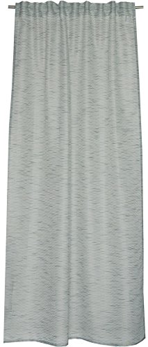Schöner Wohnen 70502-010 Meshwork Schal mit verdeckten Schlaufen, Polyester, Grau, 250 x 130 cm von Schöner Wohnen