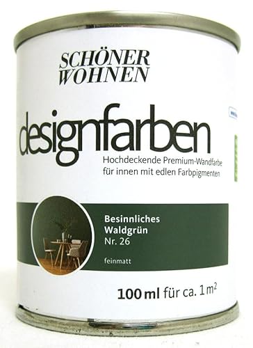 Schöner Wohnen Designfarbe Besinnliches Waldgrün Nr.26 100 ml von Schöner Wohnen