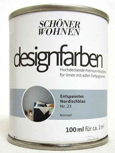 Schöner Wohnen Designfarbe Entspanntes Nordischblau Nr.23 100 ml von Schöner Wohnen