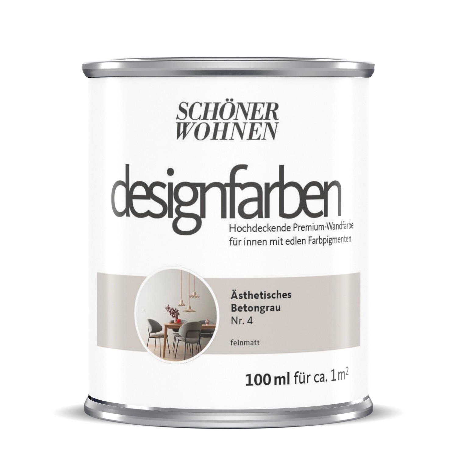 Schöner Wohnen Designfarben Ästhetisches Betongrau 100 ml Schöner Wohnen Designfarben Ästhetisches Betongrau 100 ml von Schöner Wohnen