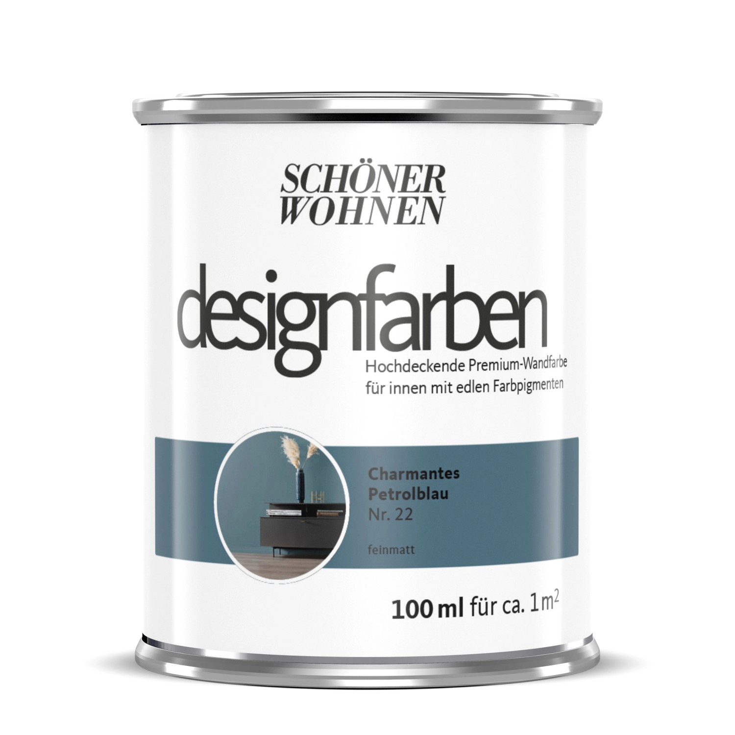 Schöner Wohnen Designfarben Charmantes Petrolblau 100 ml Schöner Wohnen Designfarben Charmantes Petrolblau 100 ml von Schöner Wohnen