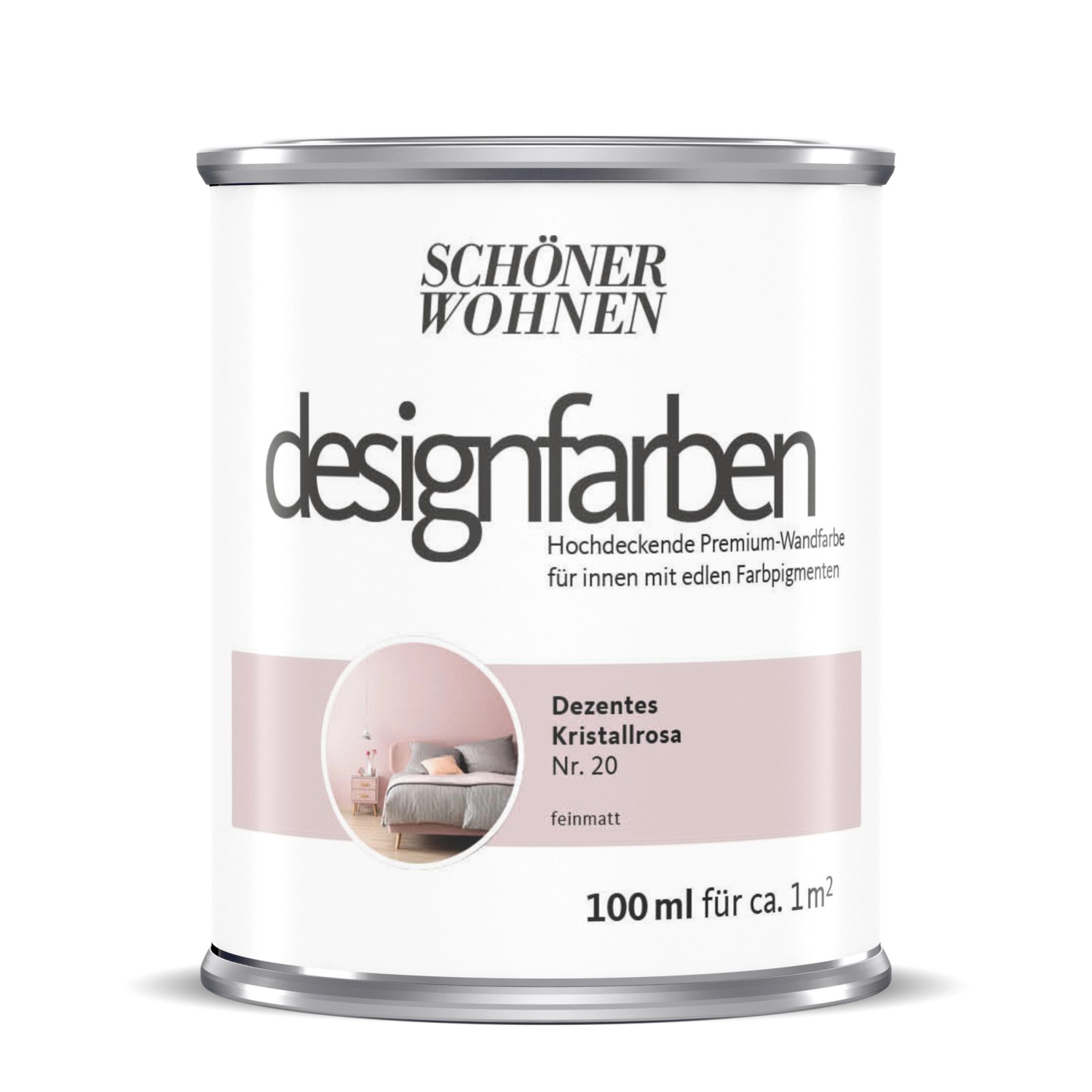 Schöner Wohnen Designfarben Dezentes Kristallrosa 100 ml Schöner Wohnen Designfarben Dezentes Kristallrosa 100 ml von Schöner Wohnen
