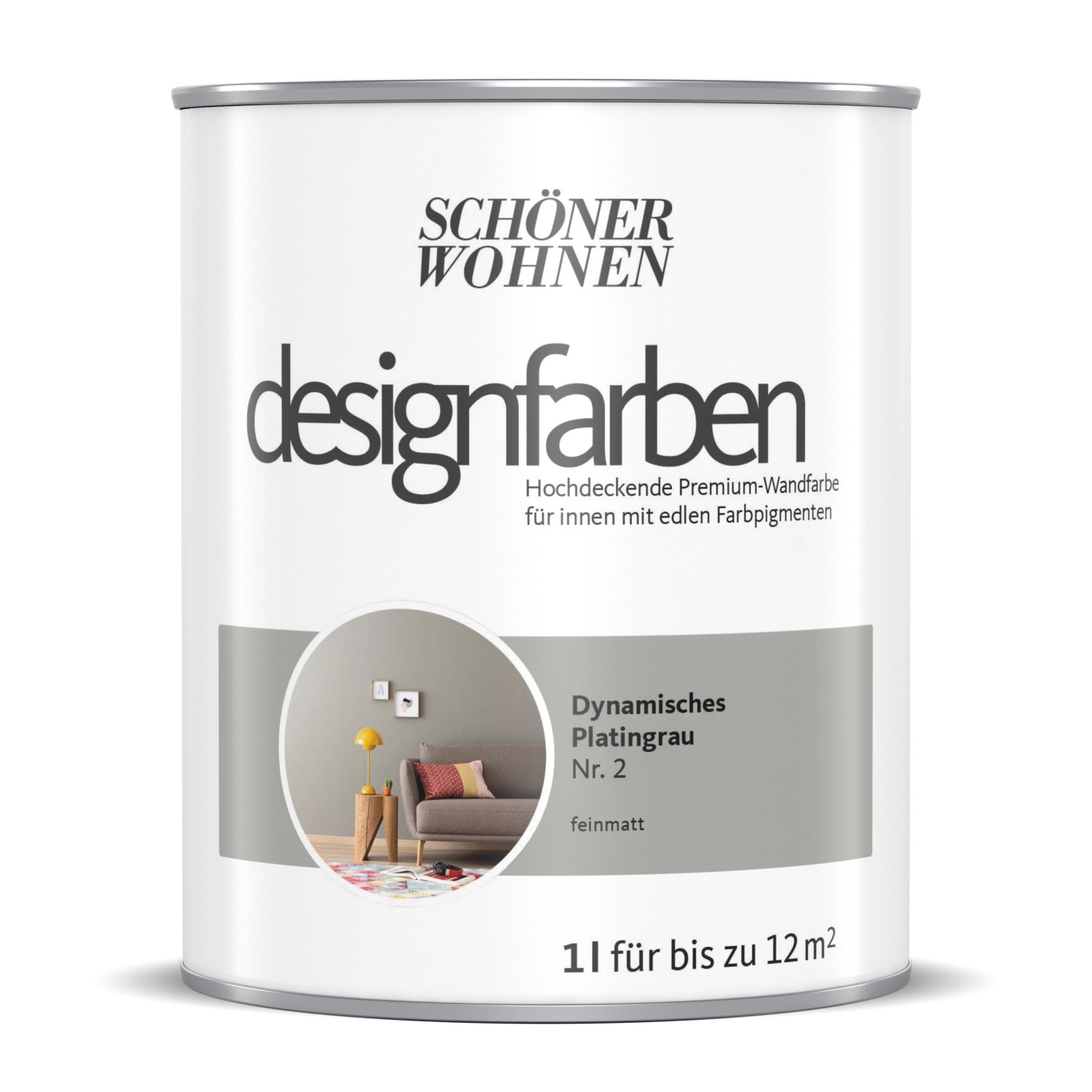 Schöner Wohnen Designfarben Dynamisches Platingrau 1 l Schöner Wohnen Designfarben Dynamisches Platingrau 1 l von Schöner Wohnen