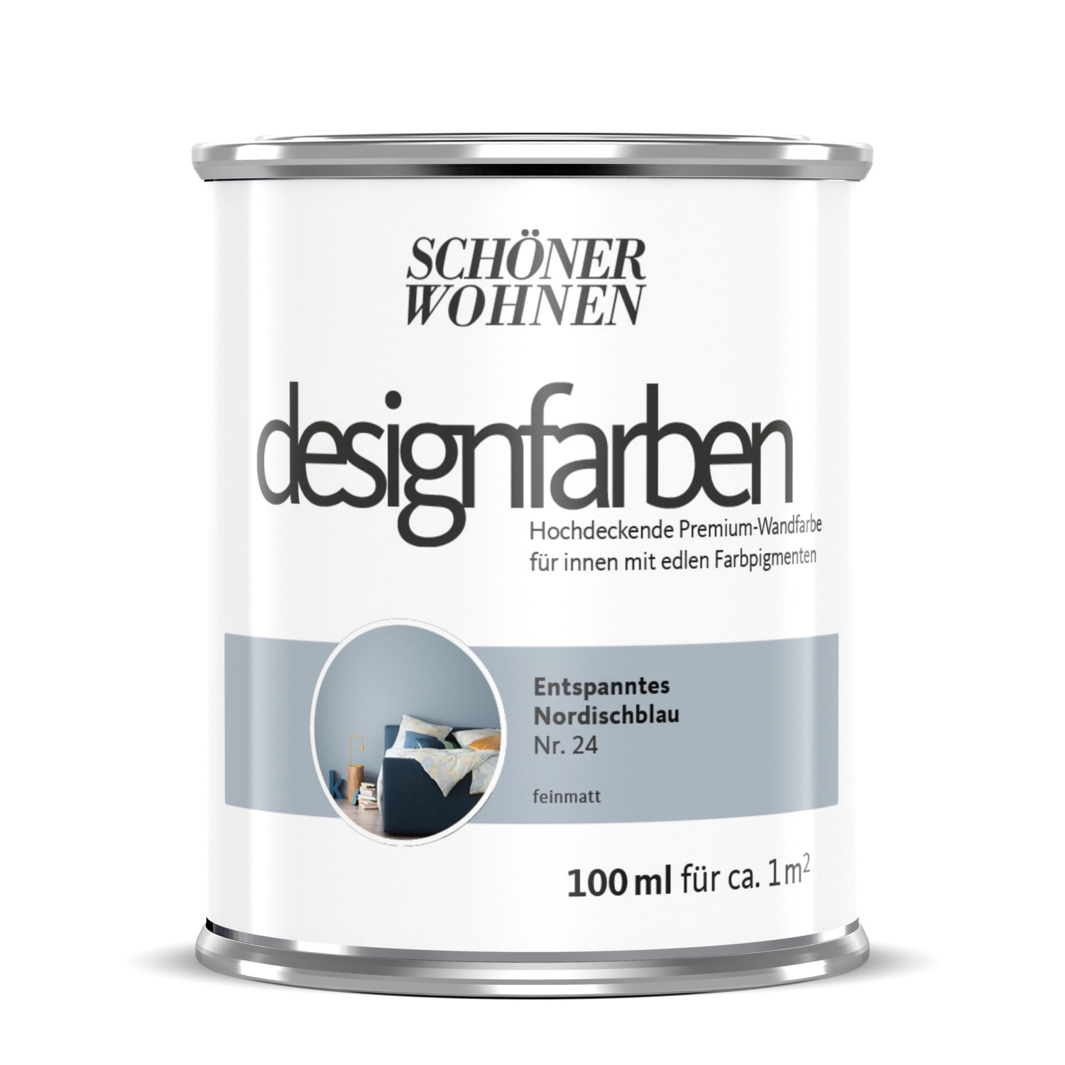 Schöner Wohnen Designfarben Entspanntes Nordischblau 100 ml Schöner Wohnen Designfarben Entspanntes Nordischblau 100 ml von Schöner Wohnen