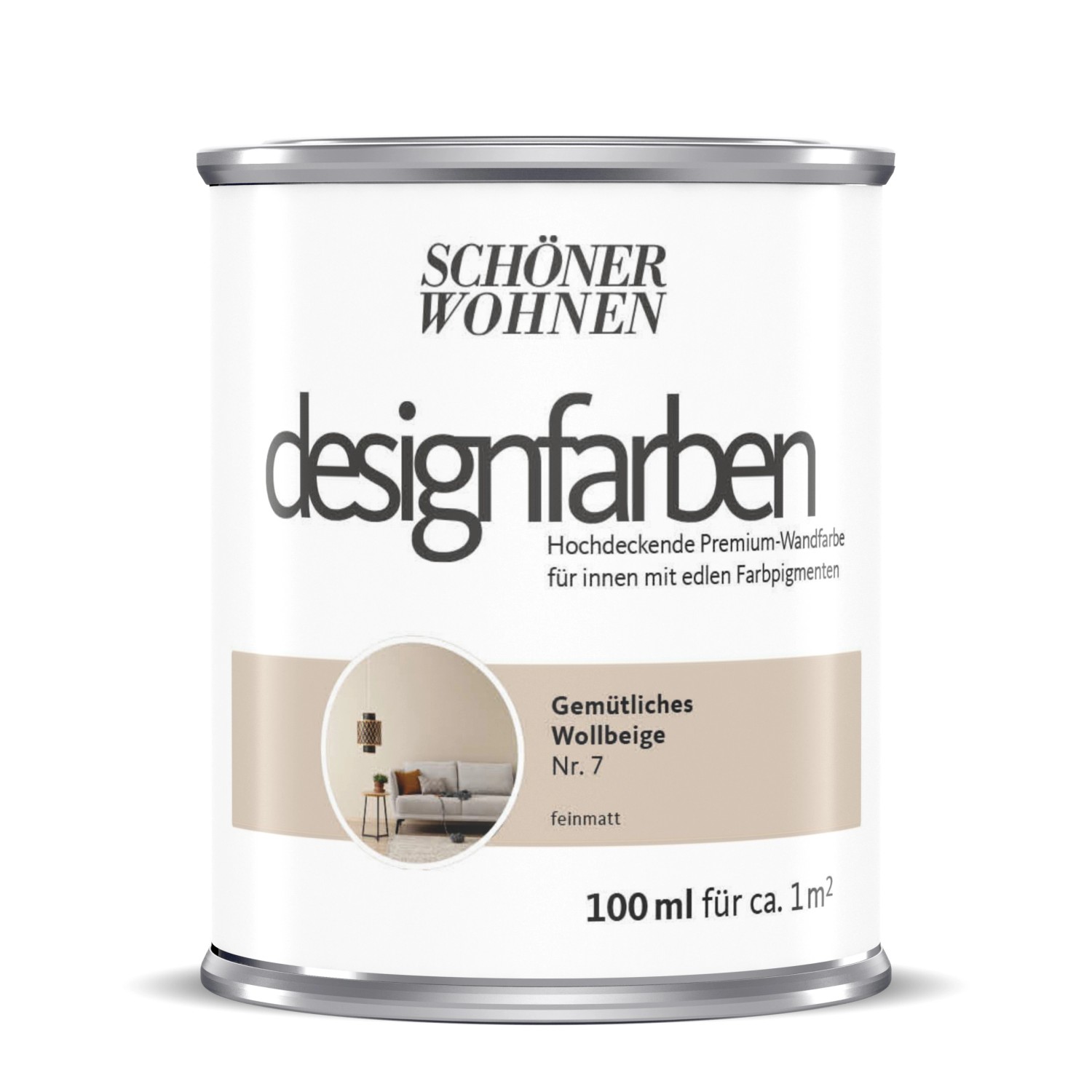 Schöner Wohnen Designfarben Gemütliches Wollbeige 100 ml Schöner Wohnen Designfarben Gemütliches Wollbeige 100 ml von Schöner Wohnen