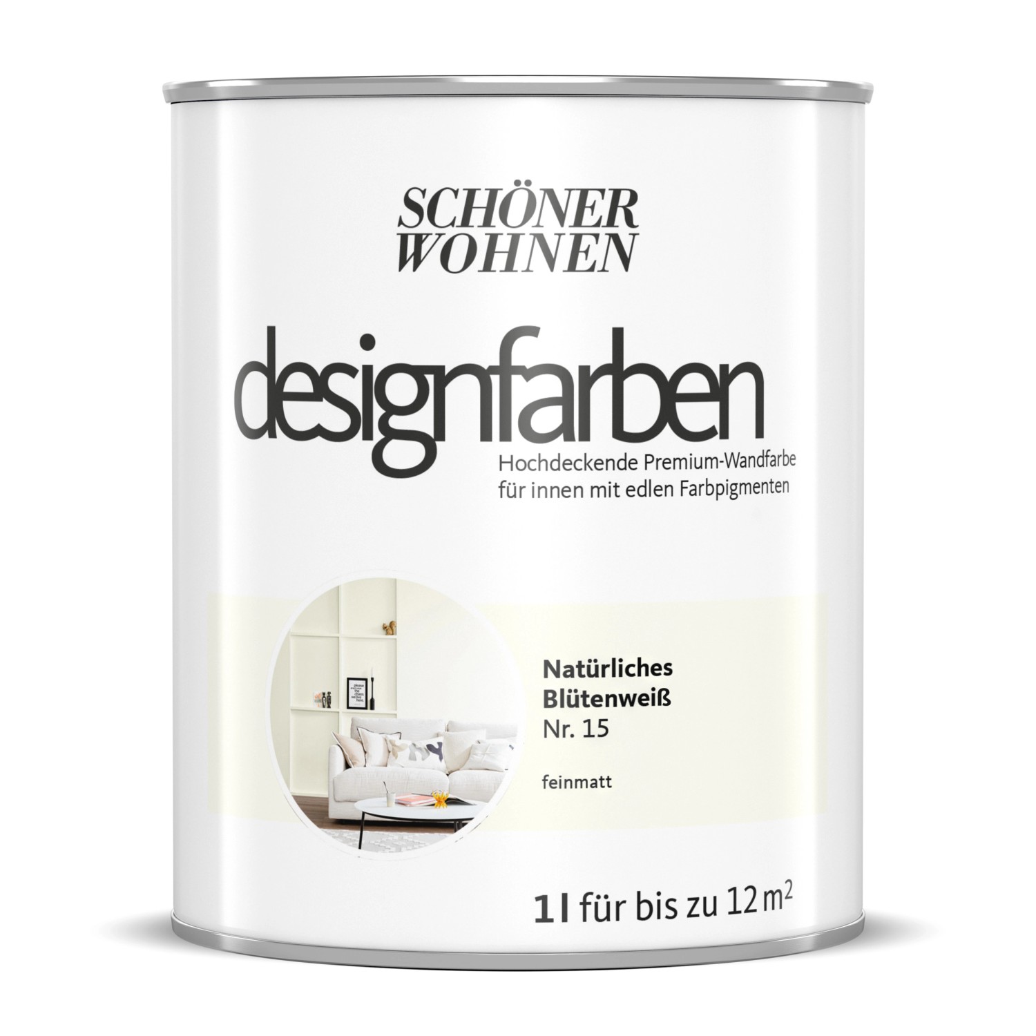 Schöner Wohnen Designfarben Natürliches Blütenweiß 1 l Schöner Wohnen Designfarben Natürliches Blütenweiß 1 l von Schöner Wohnen