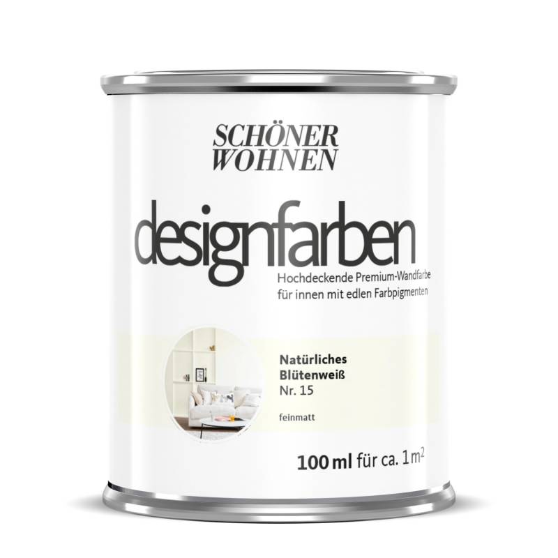 Schöner Wohnen Designfarben Natürliches Blütenweiß 100 ml von Schöner Wohnen
