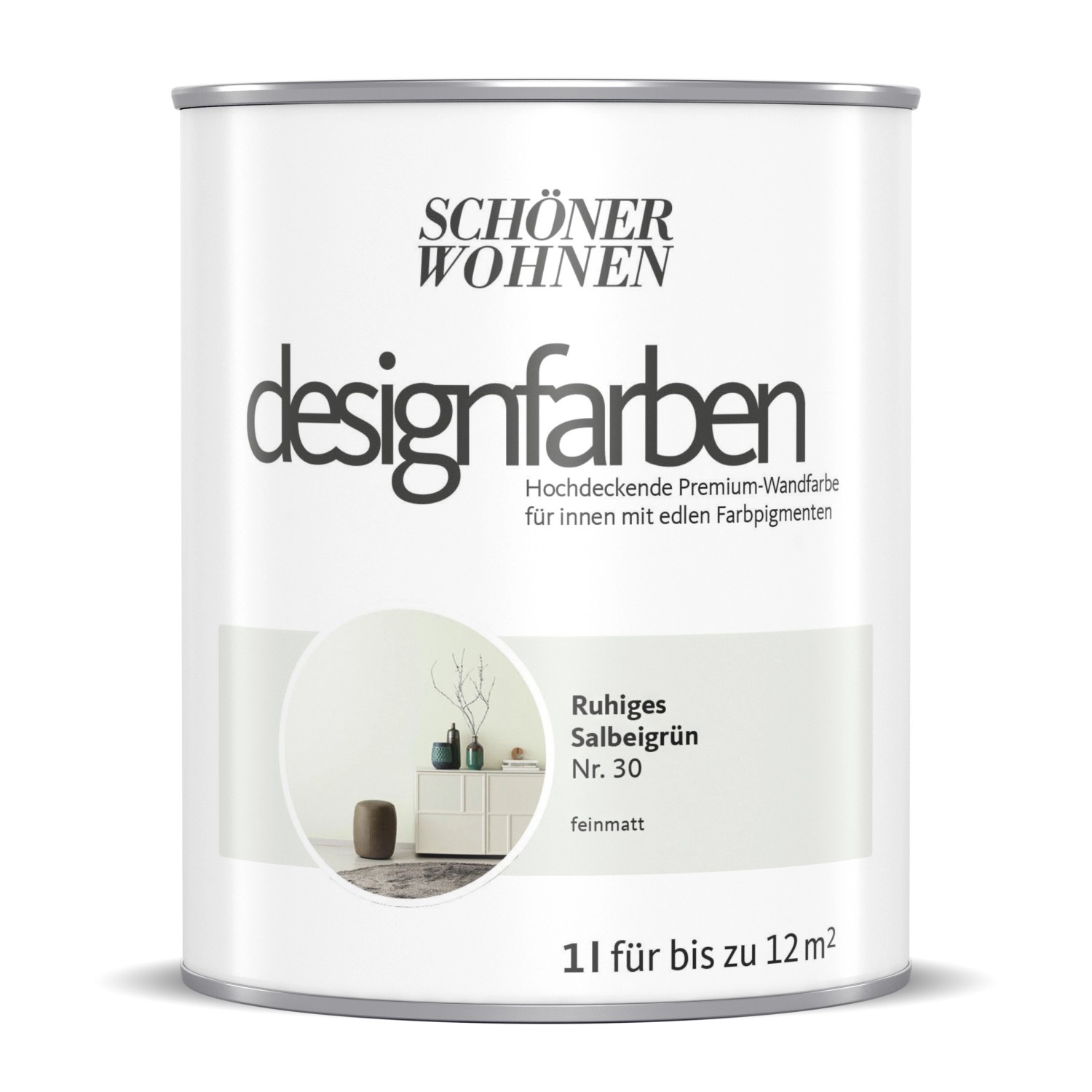 Schöner Wohnen Designfarben Ruhiges Salbeigrün 1 l Schöner Wohnen Designfarben Ruhiges Salbeigrün 1 l von Schöner Wohnen