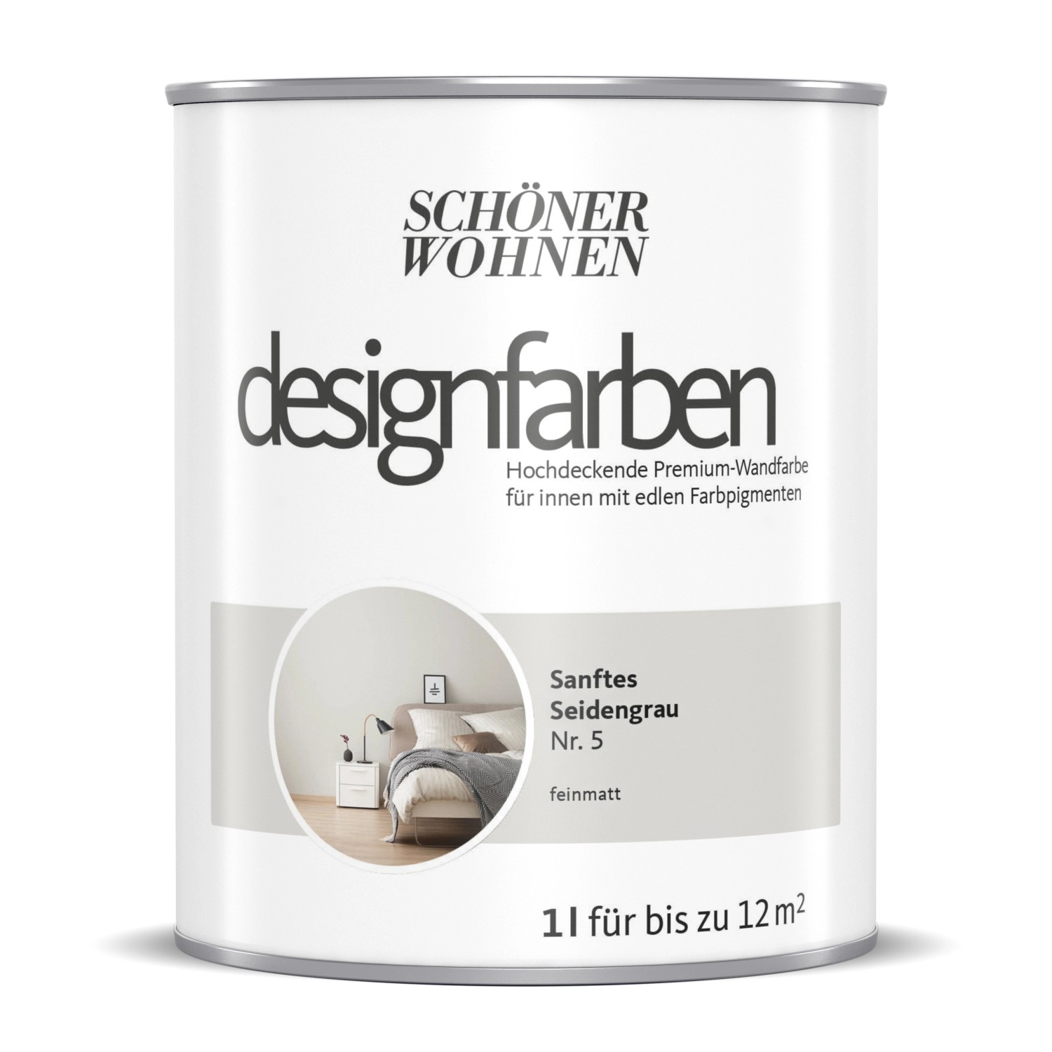 Schöner Wohnen Designfarben Sanftes Seidengrau 1 l Schöner Wohnen Designfarben Sanftes Seidengrau 1 l von Schöner Wohnen