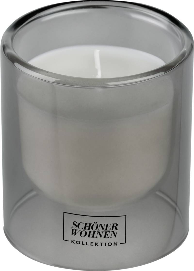 Schöner Wohnen Duftkerze im Glas S Zeder Jasmin Ø 7,5 x 8 ,5 cm von Schöner Wohnen