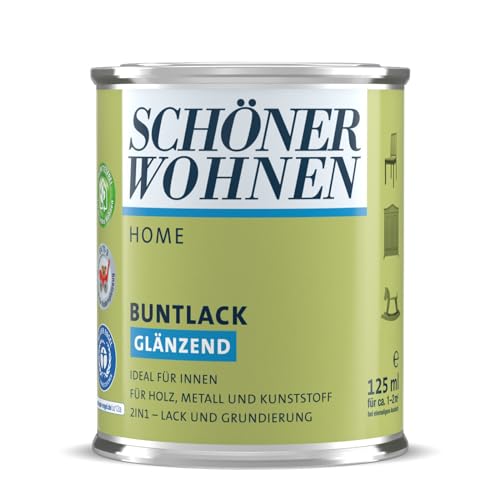 Schöner Wohnen DurAcryl Buntlack Himmelblau 750 ml RAL 5015 Glänzend von Schöner Wohnen