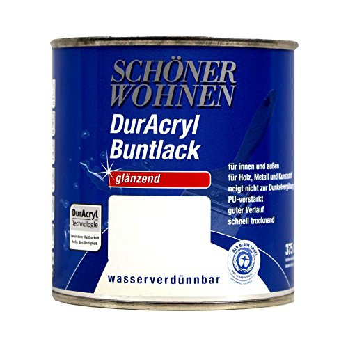Schöner Wohnen DurAcryl Buntlack Rubinrot 750ml RAL 3003 Glänzend von Schöner Wohnen