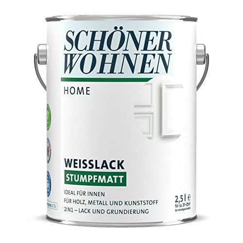 Schöner Wohnen Home Weißlack 750 ml stumpfmatt Acryl-Lack von Schöner Wohnen