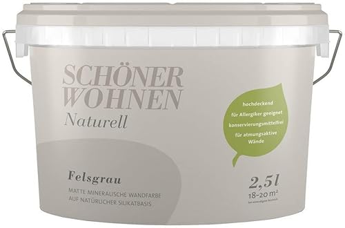 Schöner Wohnen Mineral-Wandfarbe Felsgrau 2,5 l von Schöner Wohnen