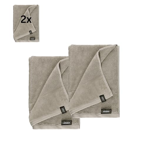Schöner Wohnen Premium Duschtuch 70x140 cm 2er Set Grau - Duschtücher Set - 100% Baumwolle mit hochwertiger Velourborte, weiche & saugstarke Dusch-Handtücher - Sense Schöner Wohnen Premium Duschtuch 70x140 cm 2er Set Grau - Duschtücher Set - 100% Baumwolle mit hochwertiger Velourborte, weiche & saugstarke Dusch-Handtücher - Sense von Schöner Wohnen