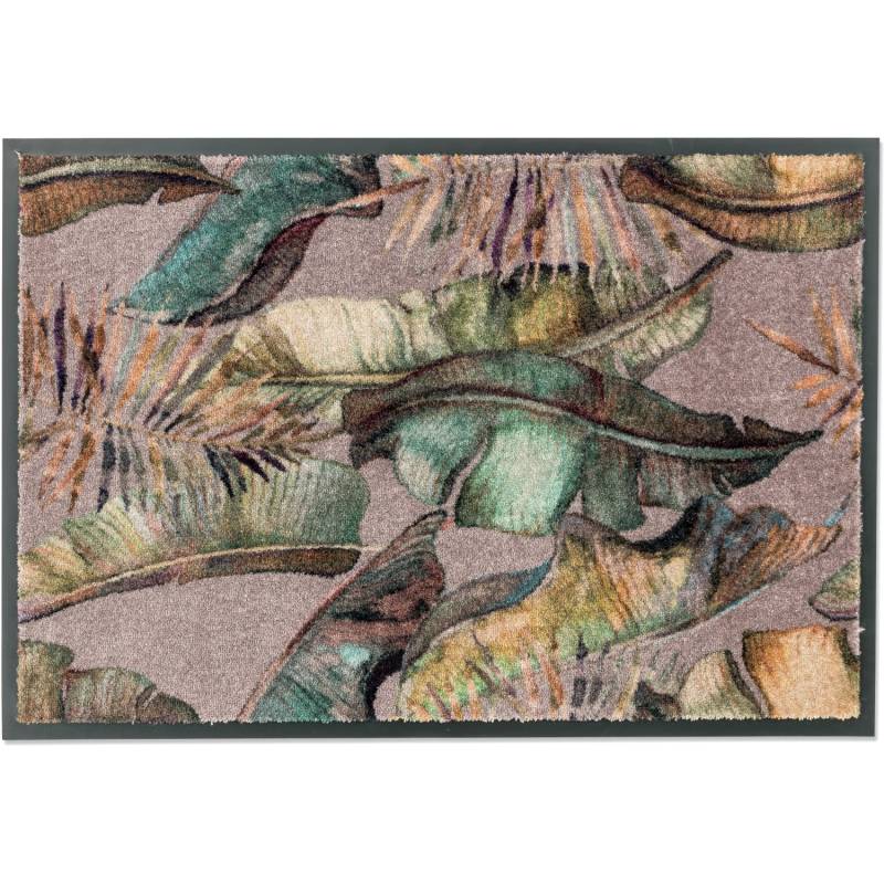 Schöner Wohnen Sauberlaufmatte Miami Jungle 50 cm x 70 cm Beige von Schöner Wohnen